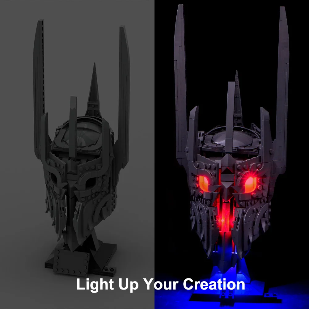 LED Lighting Kit Compatible with 11373 Sauron's Helmet Building Blocks(NOT Include The Model Bricks)
LED Lighting Kit Compatible with 11373 Sauron's Helmet Building Blocks(NOT Include The Model Bricks)
