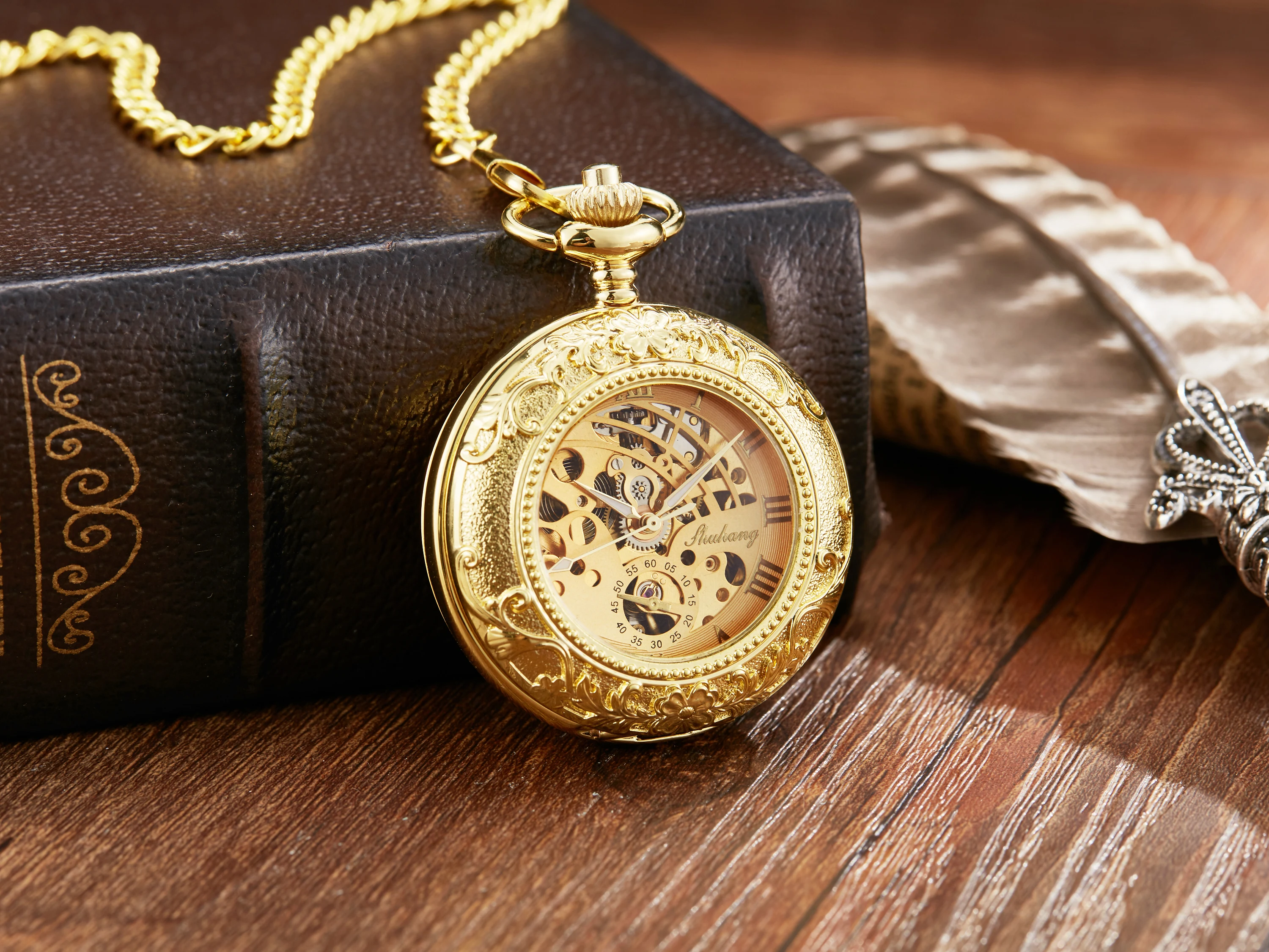 Vintage 2 Sides Open Case Mechanical Men Watch Double Face Roman Dial Clock Steampunk Hand Wind Pocket Watch With FOB Chain Gift
Vintage 2 Sides Open Case Mechanical Men Watch Double Face Roman Dial Clock Steampunk Hand Wind Pocket Watch With FOB Chain Gift