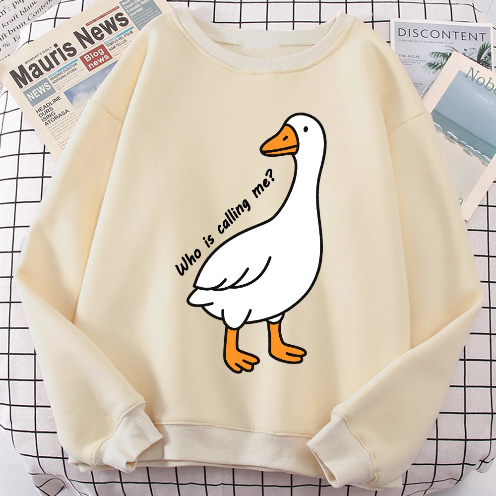 Толстовка с принтом Who Is Calling Goose для мужчин, флисовая свободная одежда, осенний теплый пуловер с круглым вырезом, унисекс, повседневный, с длинным рукавом
Толстовка с принтом Who Is Calling Goose для мужчин, флисовая свободная одежда, осенний теплый пуловер с круглым вырезом, унисекс, повседневный, с длинным рукавом