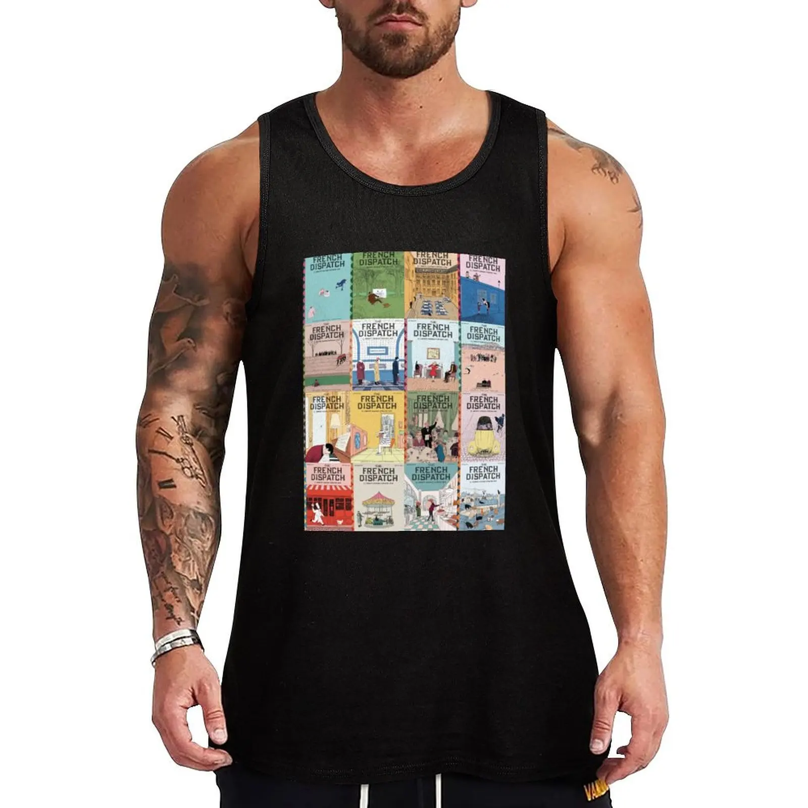 The French Dispatch Collage Tank Top Modern Print Tank Top Contemporary Graphic Shirt
The French Dispatch Collage Tank Top Modern Print Tank Top Contemporary Graphic Shirt