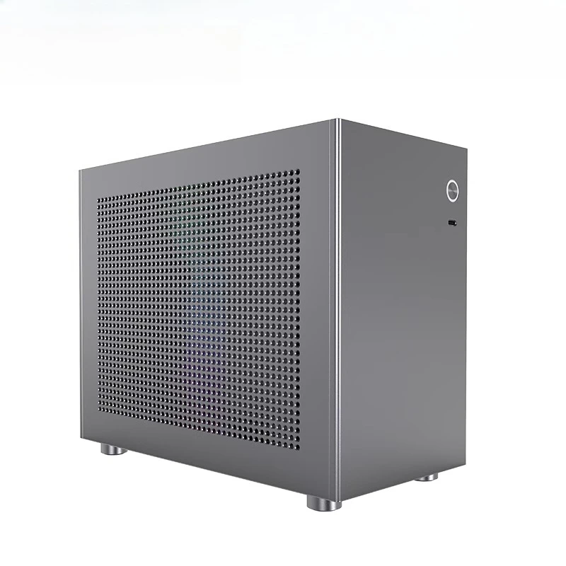 Hot Mini 7.82L Aluminum Alloy Computer Chassis PC Cases Black Silver Air Cooling Suit For Dual Slot Discrete Graphics Card
Hot Mini 7.82L Aluminum Alloy Computer Chassis PC Cases Black Silver Air Cooling Suit For Dual Slot Discrete Graphics Card