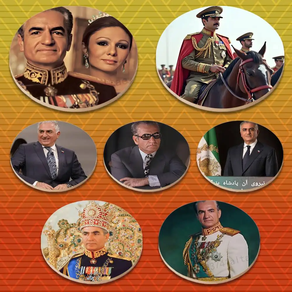 Iran Mohammad Reza P-Pahlavi Round Wooden Coasters Heat-Resistant Anti-slip for Drinks Tea,Coffee Home Decor Gift
Iran Mohammad Reza P-Pahlavi Round Wooden Coasters Heat-Resistant Anti-slip for Drinks Tea,Coffee Home Decor Gift