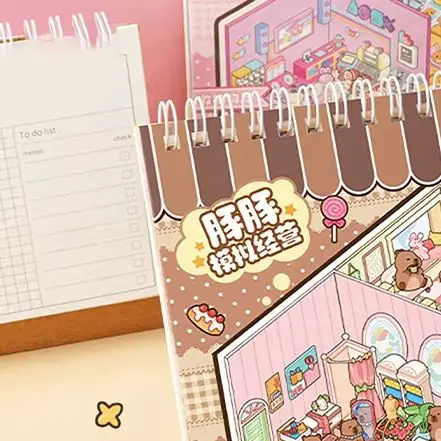 10in1 Cartoon Capybara Landscape Stickers Book DIY 3D Pocket Cabin Scene Stickers Cute Hand Account Stickers Birthday Gifts
10in1 Cartoon Capybara Landscape Stickers Book DIY 3D Pocket Cabin Scene Stickers Cute Hand Account Stickers Birthday Gifts
