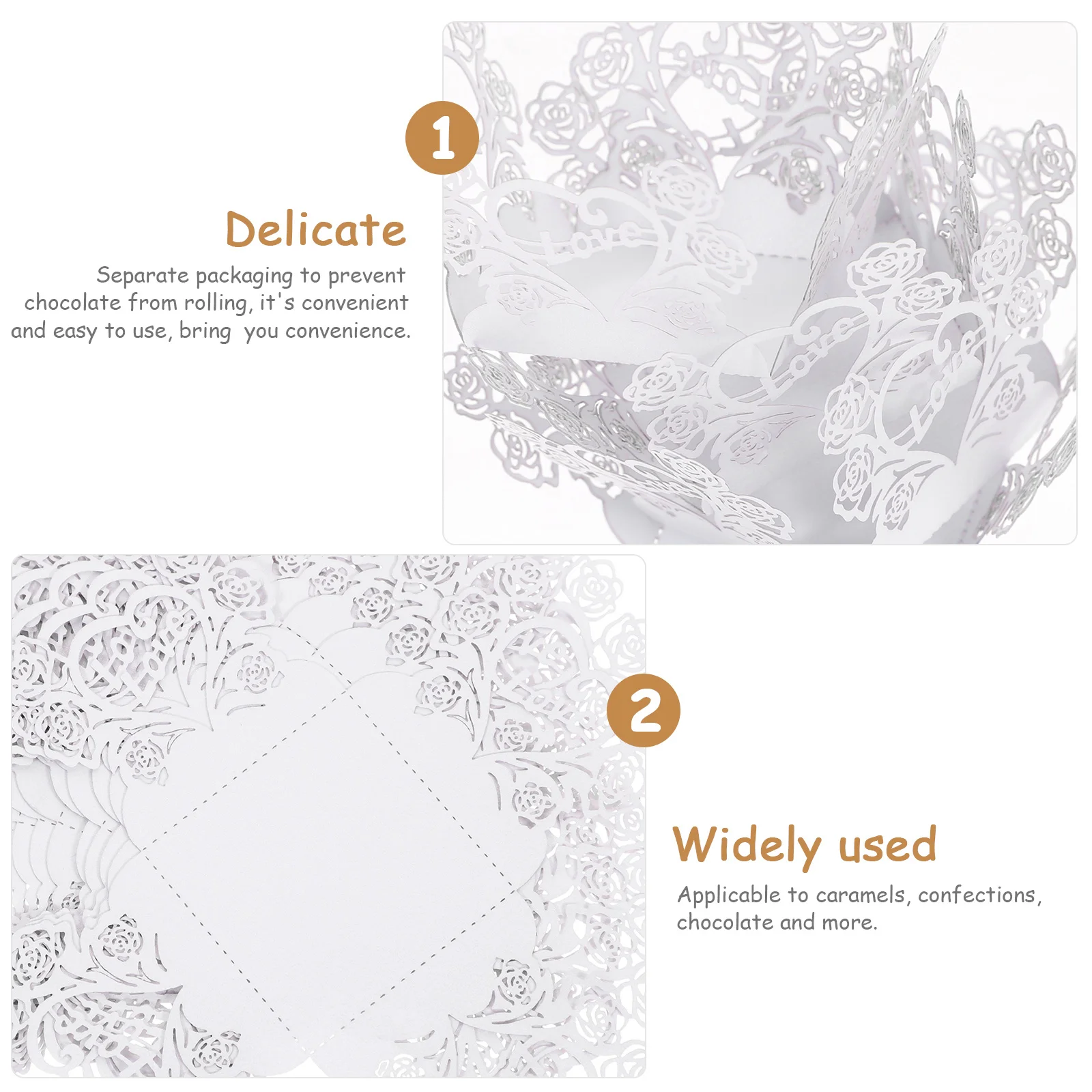 50Pcs Chocolate Wrapping Papers Hollow Flower Shape Candy Packaging Cups Party Wedding Candy Storage Truffle Cups
50Pcs Chocolate Wrapping Papers Hollow Flower Shape Candy Packaging Cups Party Wedding Candy Storage Truffle Cups