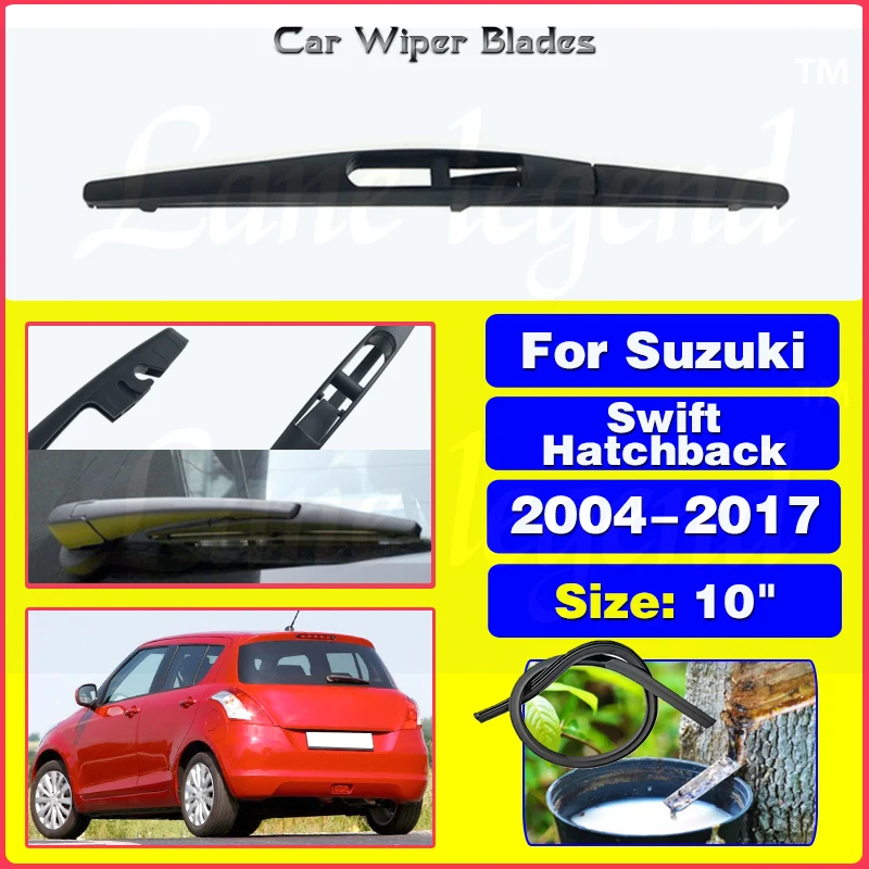Car Wiper Blade Rear Back Window Windscreen Windshield Wipers For Suzuki Swift Hatchback 2004 - 2017 Auto Accessories 10" 
Car Wiper Blade Rear Back Window Windscreen Windshield Wipers For Suzuki Swift Hatchback 2004 - 2017 Auto Accessories 10"