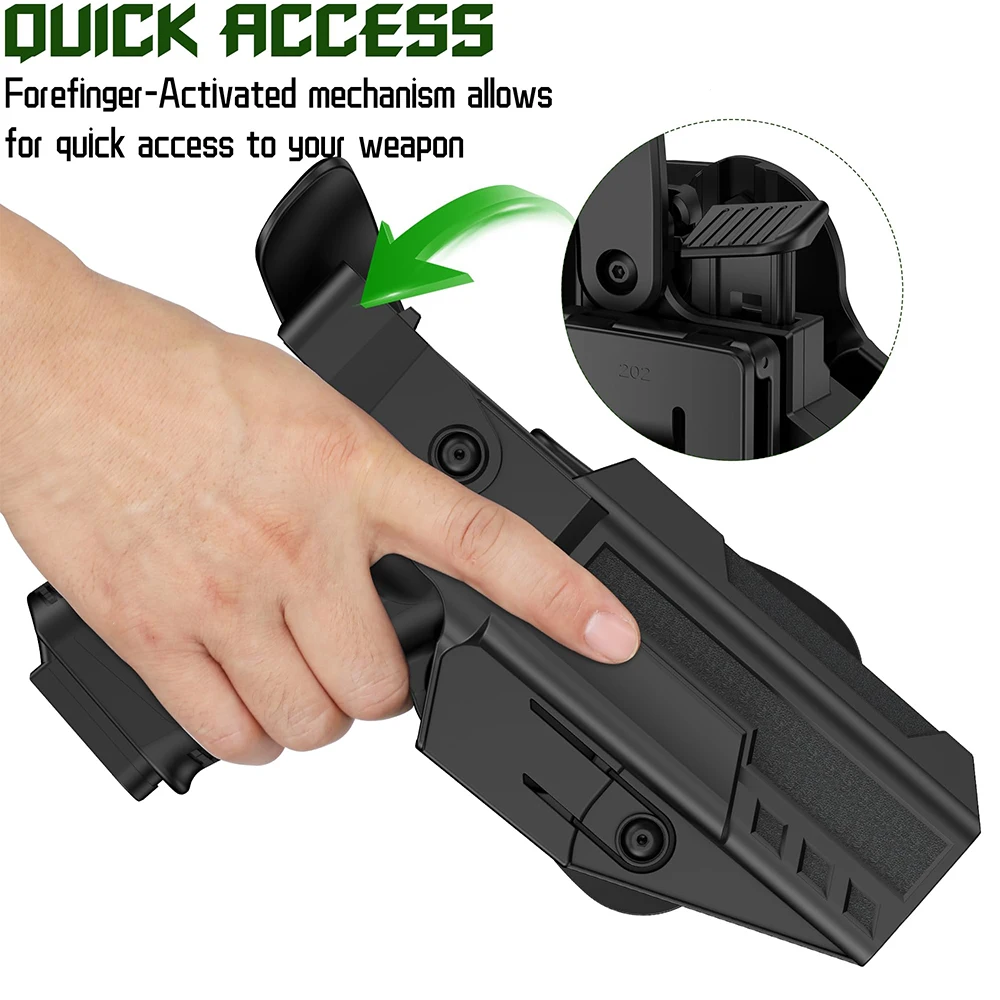 FANDAO Pro Holster Universal Holster for Ruger 57 / Sccy CPX Gen3 / Taurus GX4 / Springfield Hellcat/Glock 17 19 19X 43 44 45 48
FANDAO Pro Holster Universal Holster for Ruger 57 / Sccy CPX Gen3 / Taurus GX4 / Springfield Hellcat/Glock 17 19 19X 43 44 45 48