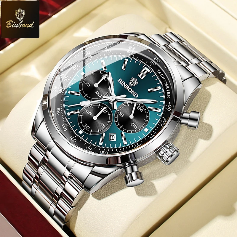 BINBOND Top Brand Luxury Men Watch New Quartz Watches Waterproof Luminous Watch for Men Date Chronograph Sport Wristwatch Man
BINBOND Top Brand Luxury Men Watch New Quartz Watches Waterproof Luminous Watch for Men Date Chronograph Sport Wristwatch Man