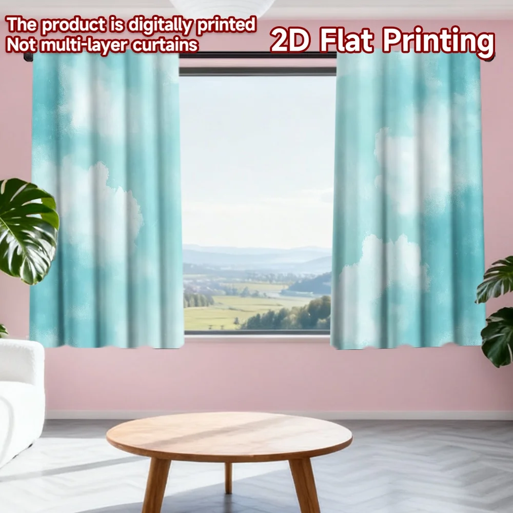 2D flat printing 2pcs Drapes Blue Sky with Clouds Digital Printed Polyester Drapes Festive Holiday Perfect for Festive Portraits
2D flat printing 2pcs Drapes Blue Sky with Clouds Digital Printed Polyester Drapes Festive Holiday Perfect for Festive Portraits