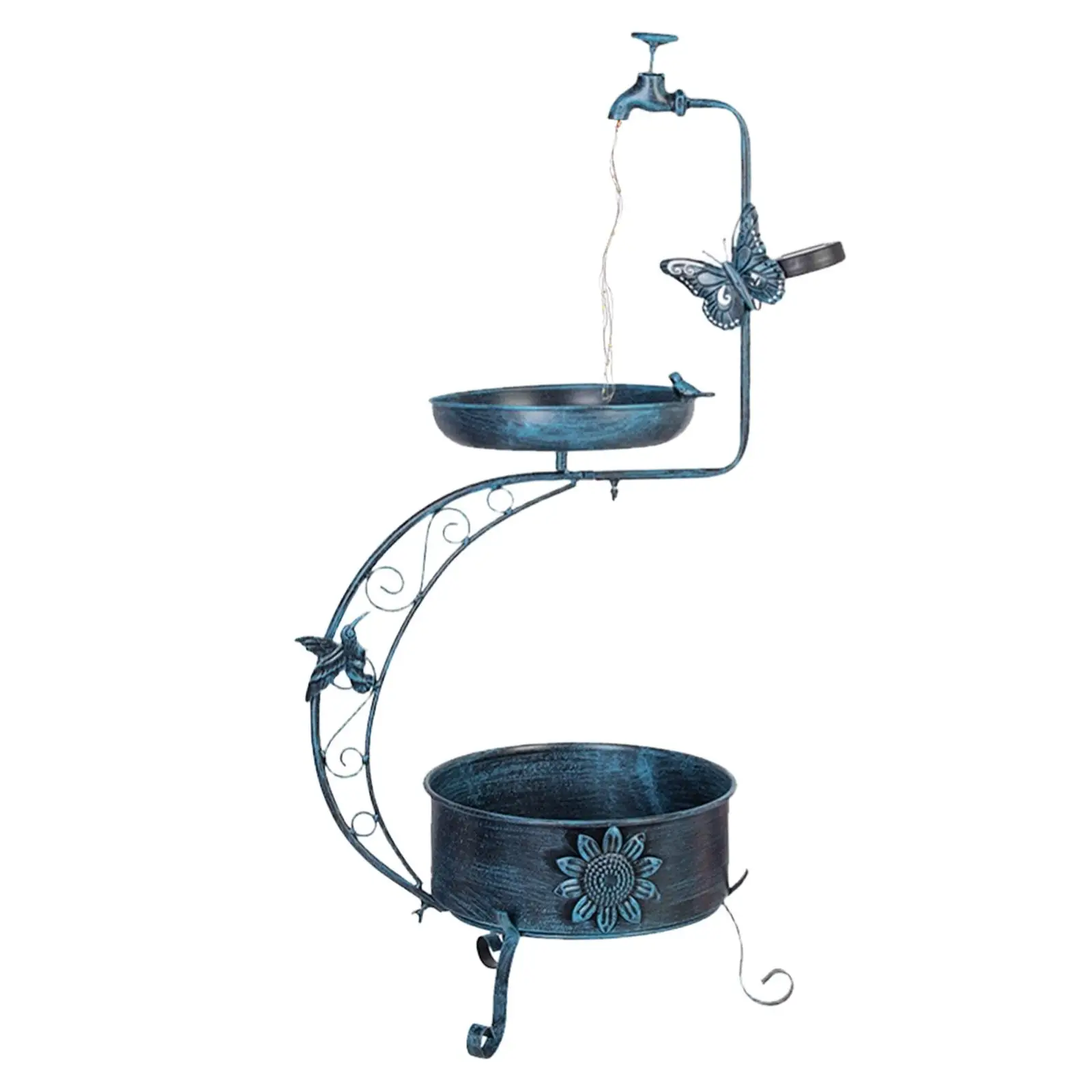 Bird Bath Bird Feeding Station with Flowerpot Base, 91.5 Cm, Weatherproof with
Bird Bath Bird Feeding Station with Flowerpot Base, 91.5 Cm, Weatherproof with