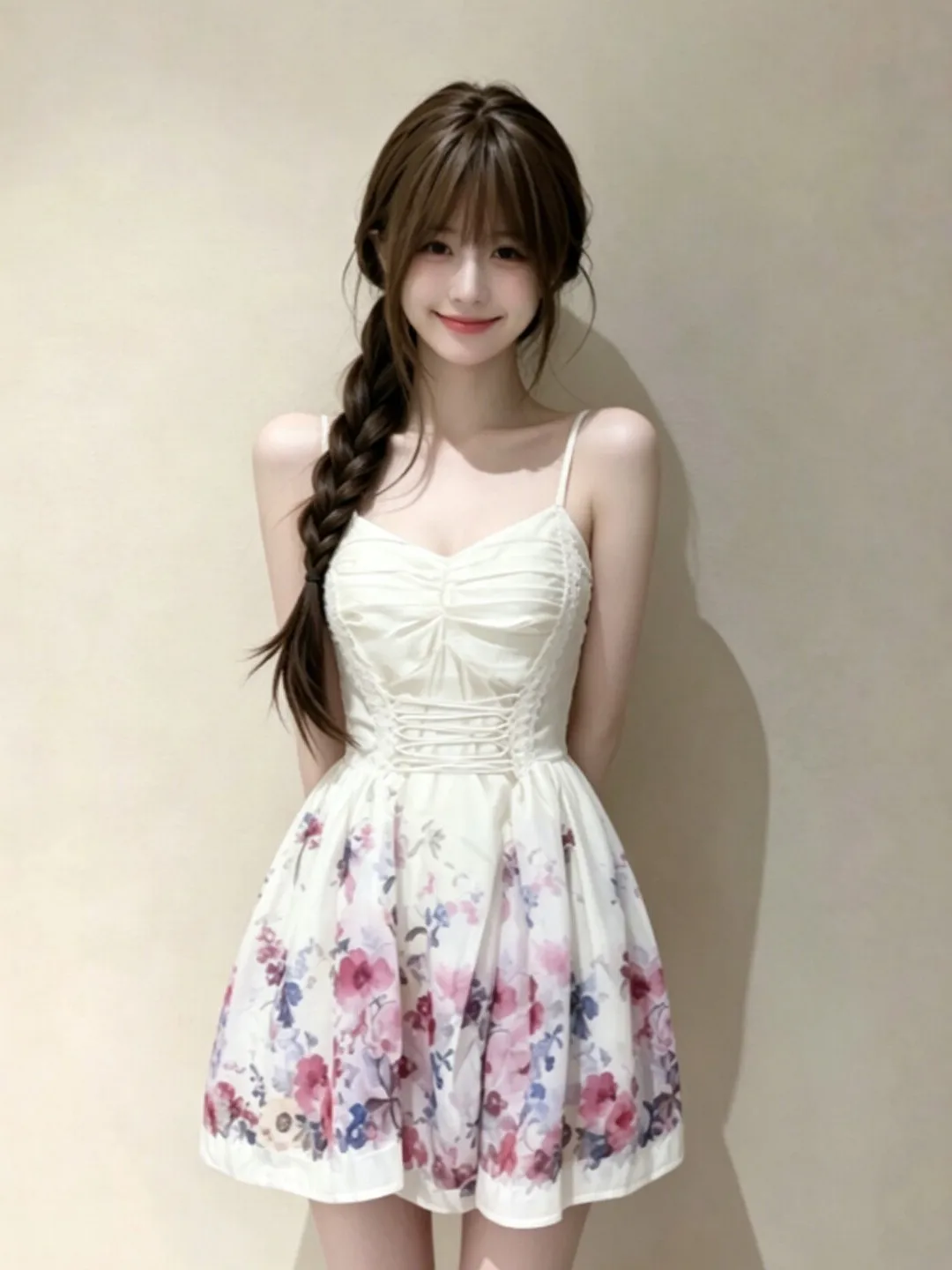 Gentle Floral Halter Dress Slimming Waist Design Small Stature Friendly Summer Cotton Blend Casual Workwear Versatile
Gentle Floral Halter Dress Slimming Waist Design Small Stature Friendly Summer Cotton Blend Casual Workwear Versatile