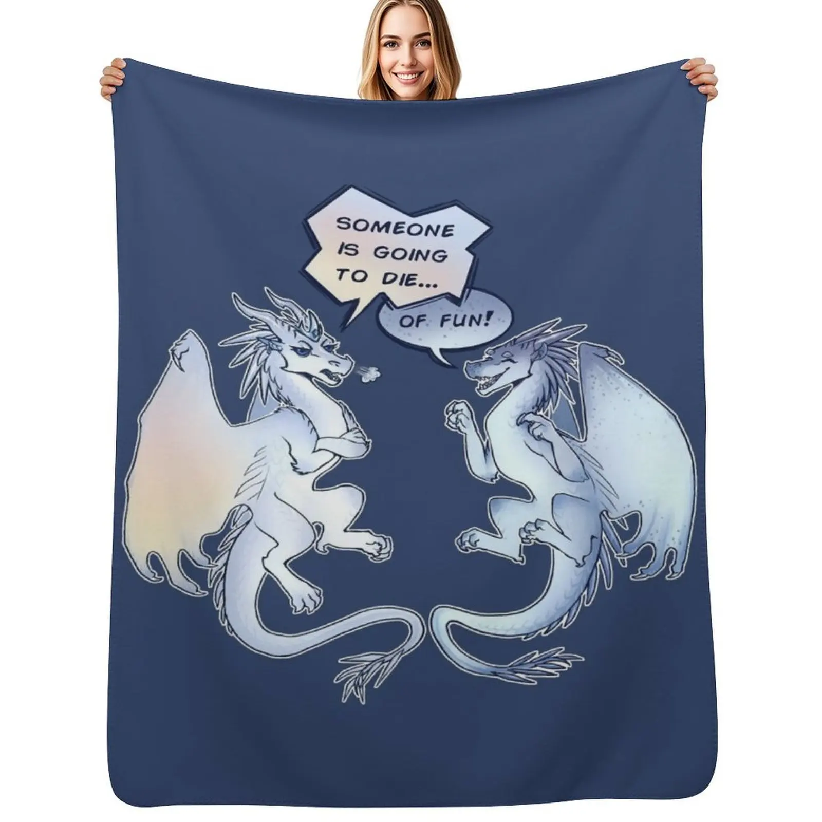 Wings of Fire - Snowfall and Lynx - Someone is going to Die of Fun Throw Blanket Comforter Loose Weighted Blankets
Wings of Fire - Snowfall and Lynx - Someone is going to Die of Fun Throw Blanket Comforter Loose Weighted Blankets