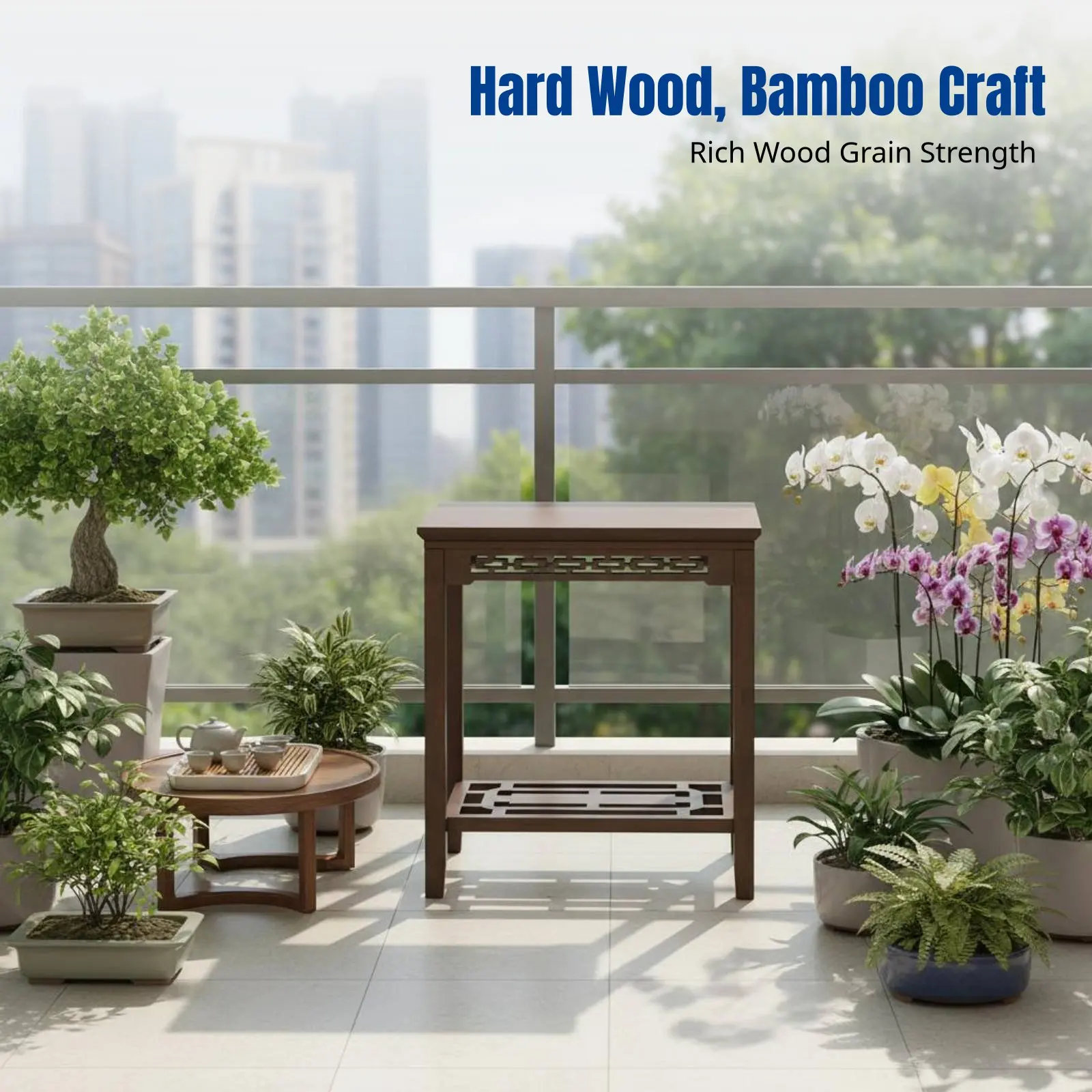 Carved Bamboo Stand, Chinese Style Flower Pot Rack, Floor Storage Shelf for Balcony, Living Room
Carved Bamboo Stand, Chinese Style Flower Pot Rack, Floor Storage Shelf for Balcony, Living Room