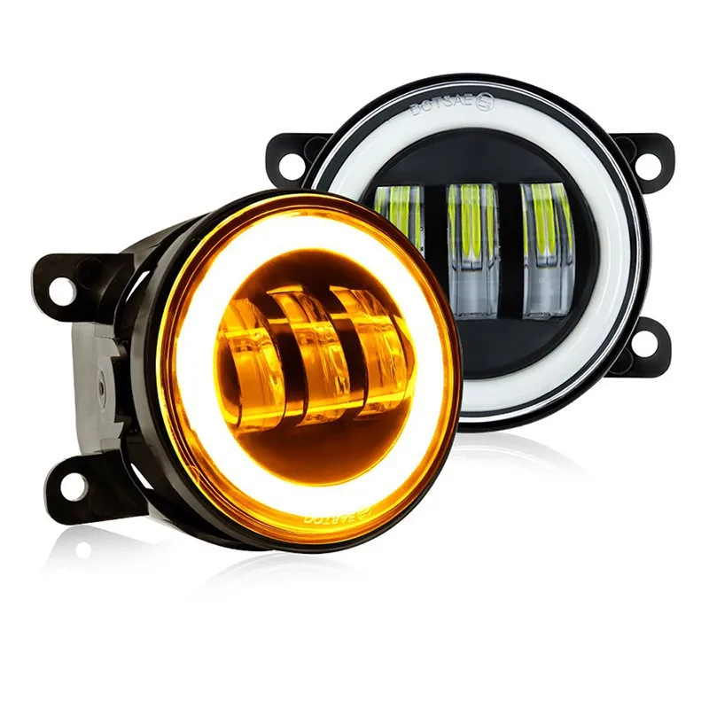 4inch Car Front DRL Light White Amber Halo Daytime Running Round LED Fog Lamp for Jeep Wrangler 12V Dodge Off-road 4x4 Bumper
4inch Car Front DRL Light White Amber Halo Daytime Running Round LED Fog Lamp for Jeep Wrangler 12V Dodge Off-road 4x4 Bumper