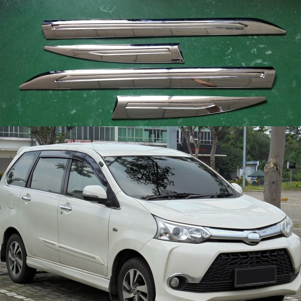 4pcs Car Trim For Toyota F653 F654RM Avanza 2015 2016 2017 2018 Car Accessories ABS Chrome Plated Side Molding Body Kits Trim
4pcs Car Trim For Toyota F653 F654RM Avanza 2015 2016 2017 2018 Car Accessories ABS Chrome Plated Side Molding Body Kits Trim