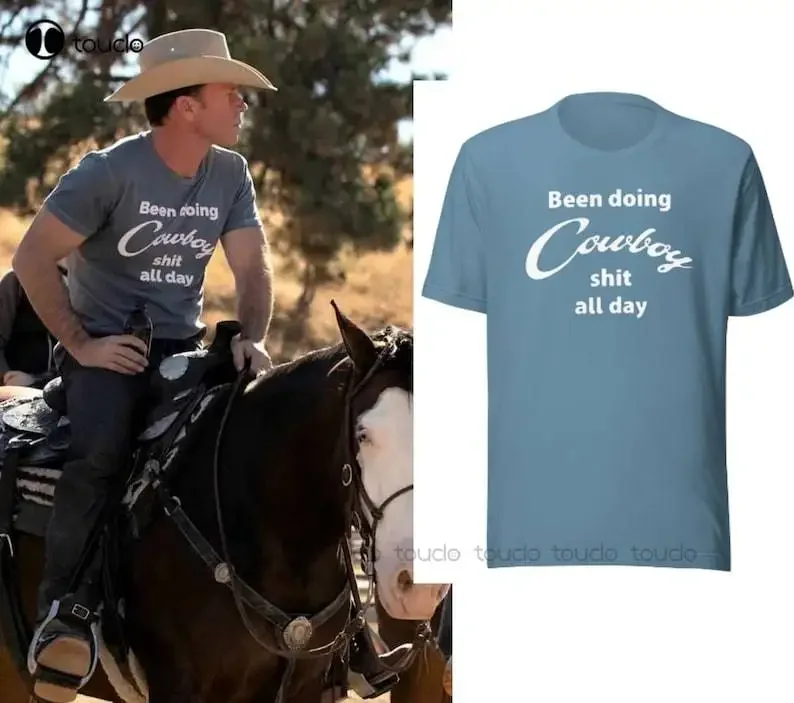 Taylor Sheridan Been Doing Cowboy Shit All Day T-Shirt Custom Aldult Teen Unisex Digital Printing Tee Shirts Christmas Gift
Taylor Sheridan Been Doing Cowboy Shit All Day T-Shirt Custom Aldult Teen Unisex Digital Printing Tee Shirts Christmas Gift