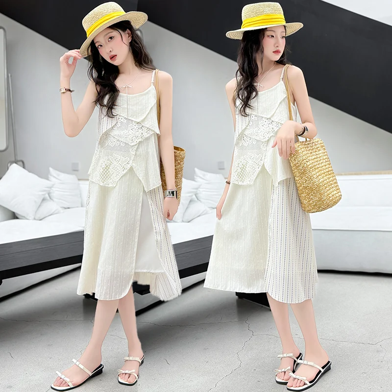 2025 New Girl's Dress Summer Vacation Strap Skirt Children's Hawaiian Beach Skirt Irregular Princess Skirt
2025 New Girl's Dress Summer Vacation Strap Skirt Children's Hawaiian Beach Skirt Irregular Princess Skirt