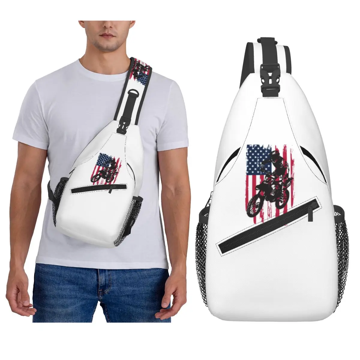 Байк-байк для мотокросса, США, нагрудная сумка с американским флагом, мужской рюкзак через плечо, нагрудная сумка, дорожный походный рюкзак, сумка на плечо
Байк-байк для мотокросса, США, нагрудная сумка с американским флагом, мужской рюкзак через плечо, нагрудная сумка, дорожный походный рюкзак, сумка на плечо