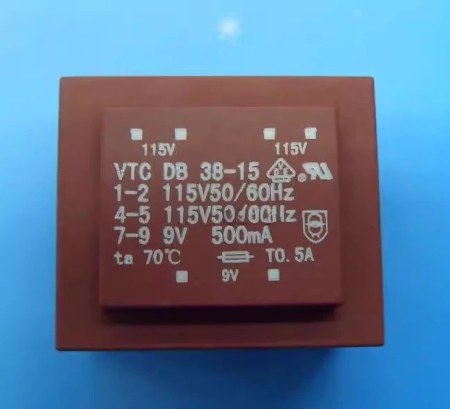 American version of home appliances IQAir air purifier potting transformer input 115V*2 groups 9V output 500mA
American version of home appliances IQAir air purifier potting transformer input 115V*2 groups 9V output 500mA