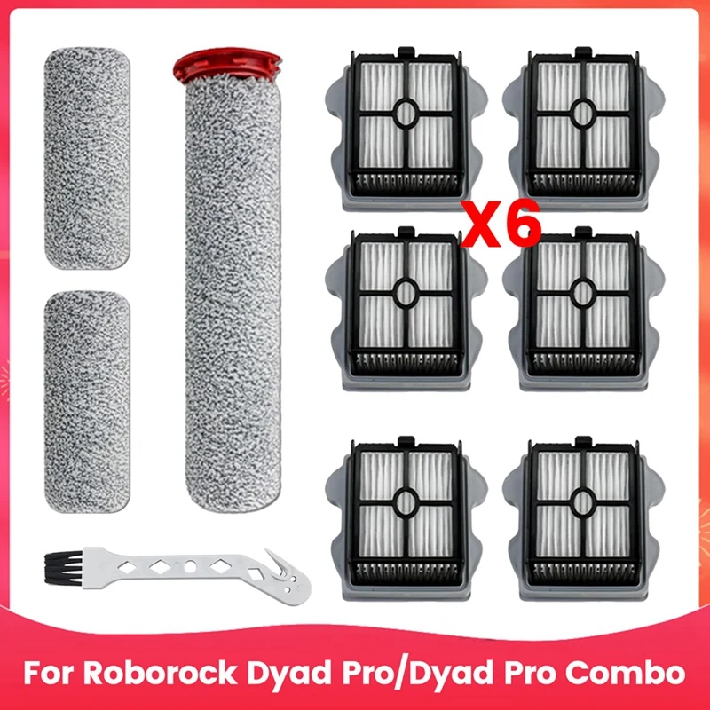 Brush Roller And Hepa Filter For Roborock Dyad Pro/Dyad Pro Combo Wet And Dry Vacuum Cleaner Replacement Parts
Brush Roller And Hepa Filter For Roborock Dyad Pro/Dyad Pro Combo Wet And Dry Vacuum Cleaner Replacement Parts
