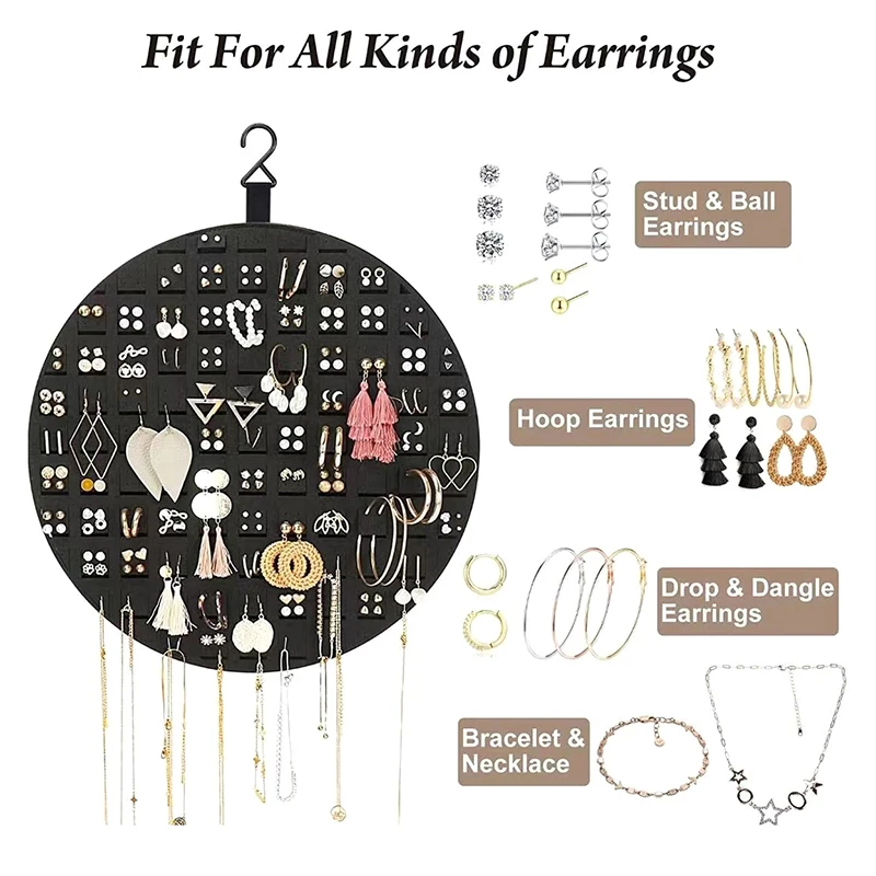 1Pc Earrings Hanging Organizer Wall Earring Holder Soft Felt Hanger For Jewelry Necklace Earring Ring Stud Display Holder Stand
1Pc Earrings Hanging Organizer Wall Earring Holder Soft Felt Hanger For Jewelry Necklace Earring Ring Stud Display Holder Stand