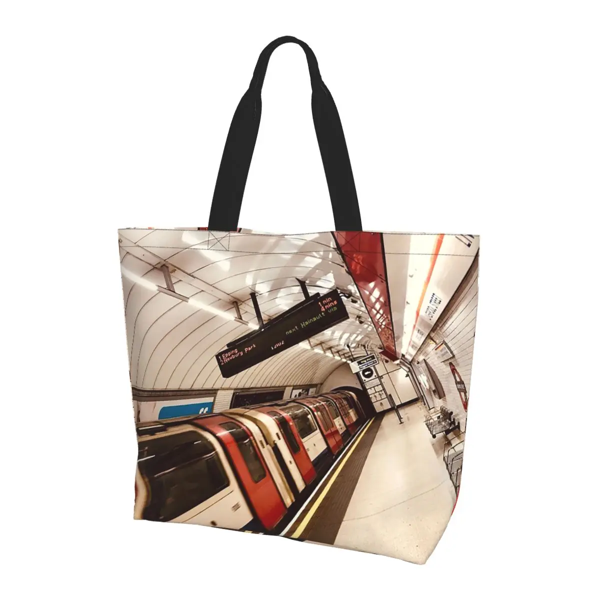 London Under Ground Station Shopping Tote Bag Canvas Large Capacity Shoulder Bags Shopper Grocery Handbag for Women
London Under Ground Station Shopping Tote Bag Canvas Large Capacity Shoulder Bags Shopper Grocery Handbag for Women