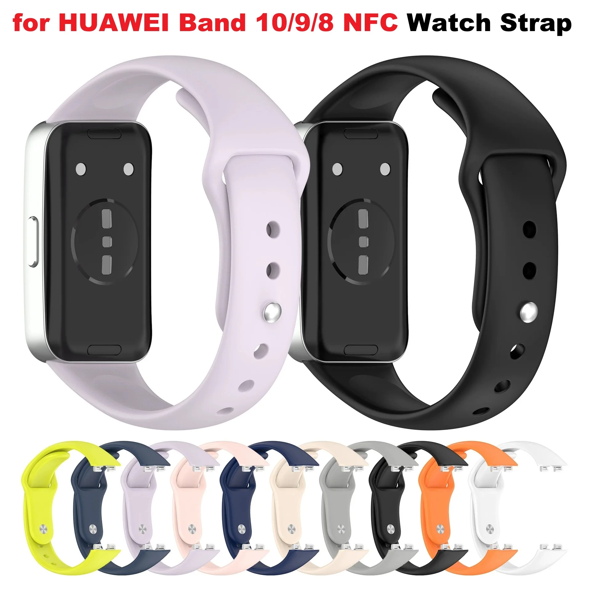 30PCS Watch Strap for Huawei Band 10 / 9 / 8 NFC Smartwatch Soft Silicone Bracelet Watchband Replacement Accessories
30PCS Watch Strap for Huawei Band 10 / 9 / 8 NFC Smartwatch Soft Silicone Bracelet Watchband Replacement Accessories