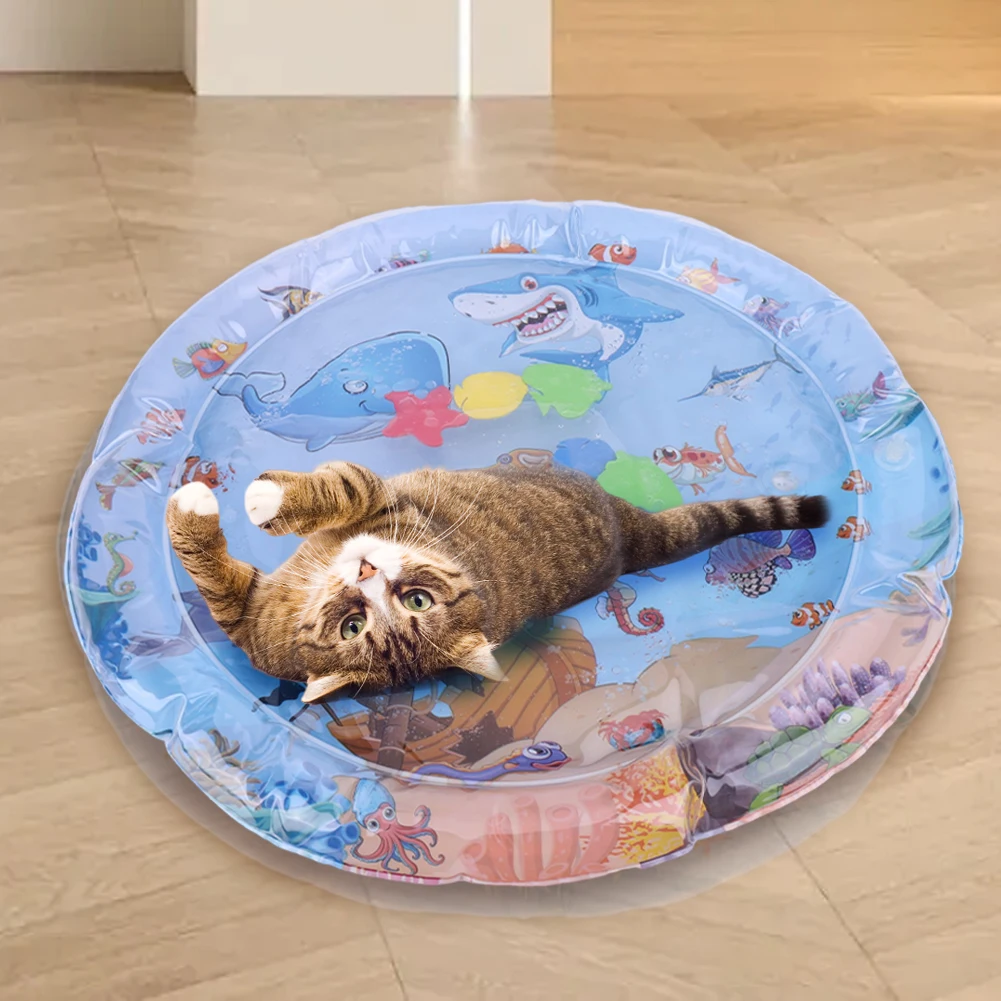 F5 Extra Thick Cat Water Sensory Playmat Floating Fish Cat Toys Bored Pet Animals Cat Kicker Toys for Indoor Outdoor Exercise
F5 Extra Thick Cat Water Sensory Playmat Floating Fish Cat Toys Bored Pet Animals Cat Kicker Toys for Indoor Outdoor Exercise