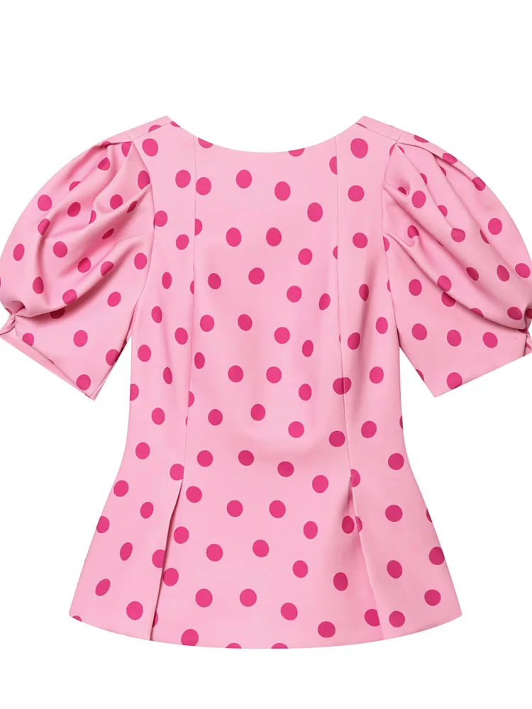 HH Women Summer Spring Polka Dot Shirt with Ruff Sleeve Spring Casual Button Elegant Fashion Women Tops Simple Lady Shirts
HH Women Summer Spring Polka Dot Shirt with Ruff Sleeve Spring Casual Button Elegant Fashion Women Tops Simple Lady Shirts
