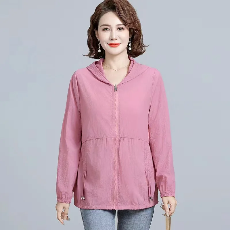 Sunscreen Jacket Women's Summer 2025New Middle-Aged Elderly Large Size Thin Sun-Protective Clothing Coat Breathable Overwear Top
Sunscreen Jacket Women's Summer 2025New Middle-Aged Elderly Large Size Thin Sun-Protective Clothing Coat Breathable Overwear Top