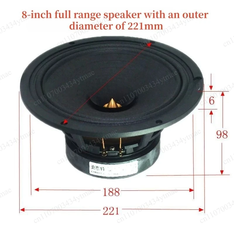 8 Inch Full Range HIFI Speaker Driver Cloth Edge Paper Cone Aerospace Magnet 40W 4/8 Ohm DIY Audio Unit
8 Inch Full Range HIFI Speaker Driver Cloth Edge Paper Cone Aerospace Magnet 40W 4/8 Ohm DIY Audio Unit