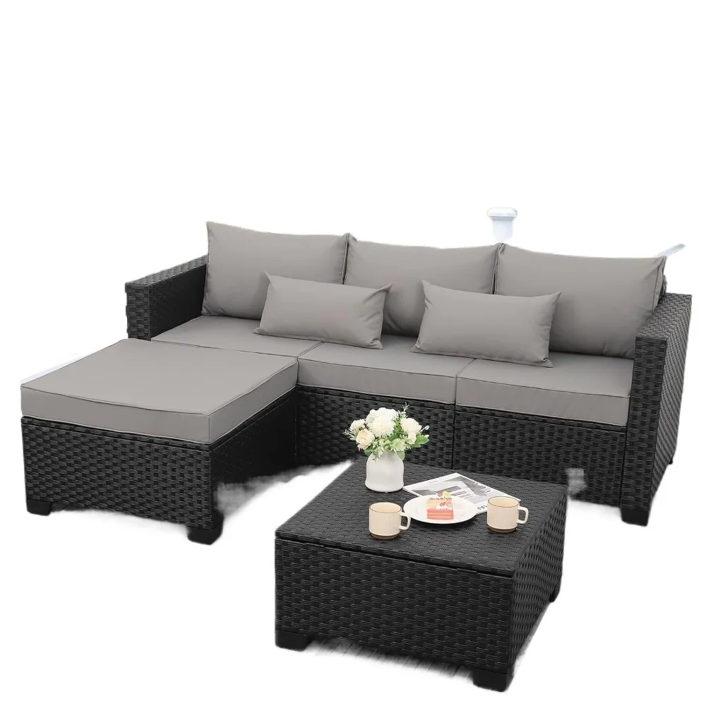 3-piece Patio Furniture Set Outdoor Segmented Wicker Patio Furniture Storage Table All weather Anti slip Mat Waterproof Cover
3-piece Patio Furniture Set Outdoor Segmented Wicker Patio Furniture Storage Table All weather Anti slip Mat Waterproof Cover