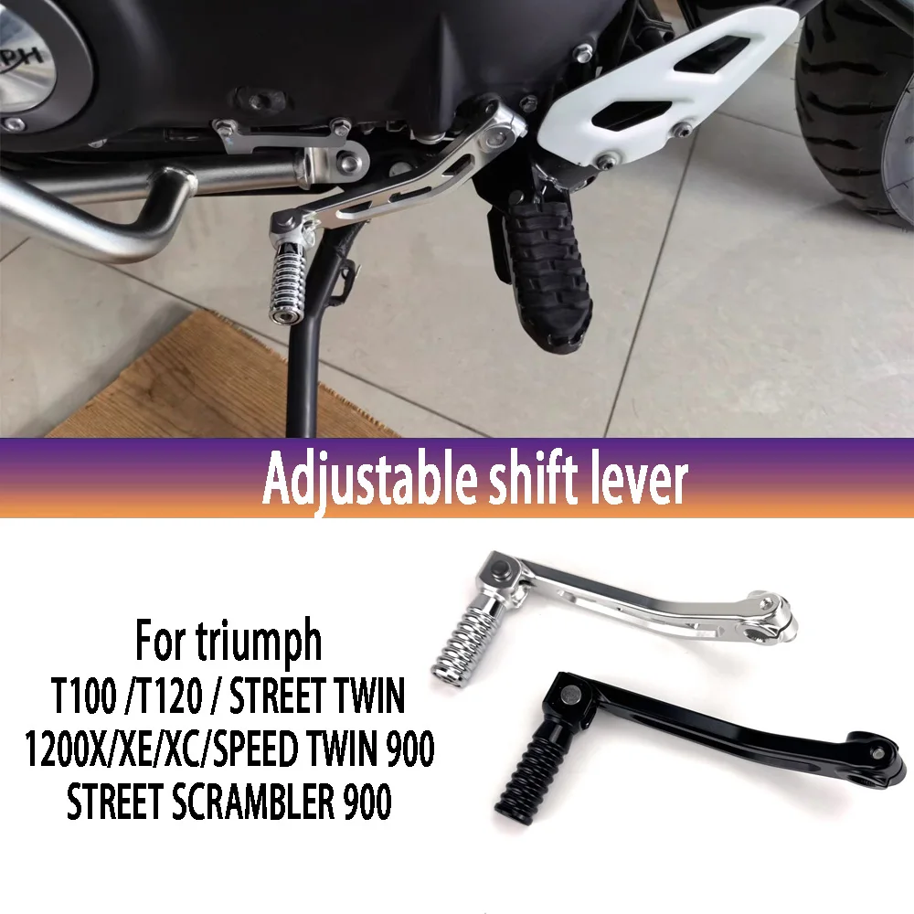for Triumph Retro T120 T100 TWLN 1200X/XE/XC TWIN SCRAMBLER STREET 900 Extended Rod Decoration Motorcycle Folding Shifter
for Triumph Retro T120 T100 TWLN 1200X/XE/XC TWIN SCRAMBLER STREET 900 Extended Rod Decoration Motorcycle Folding Shifter