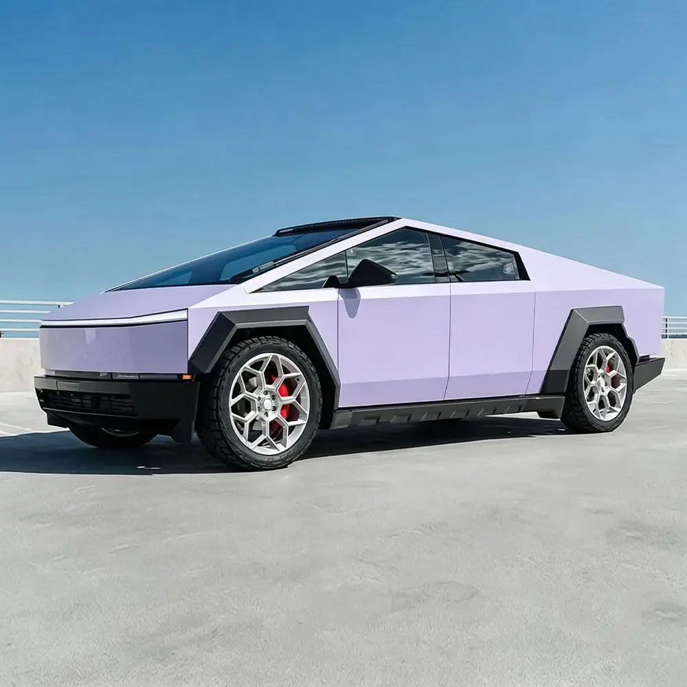 For Tesla Cybertruck 2024-2026 DIY Gloss Light Purple Precut Color Change Paint Protection Wrap Film PVC Exterior Accessories
For Tesla Cybertruck 2024-2026 DIY Gloss Light Purple Precut Color Change Paint Protection Wrap Film PVC Exterior Accessories