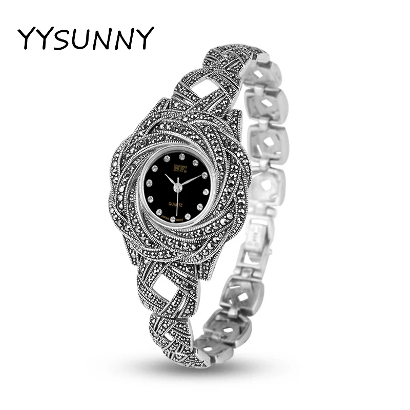 YYSUNNY Simple Beautiful Vintage Rose Flower Wristwatch 925 Sterling Silver Watch Ladies Bracelet Fashion Jewelry Accessories
YYSUNNY Simple Beautiful Vintage Rose Flower Wristwatch 925 Sterling Silver Watch Ladies Bracelet Fashion Jewelry Accessories