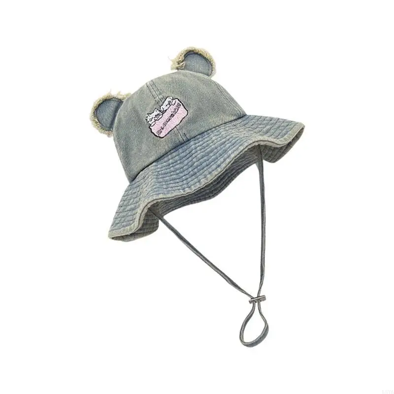 L5YA Elegant Fisherman Hat for Women Girl Breathable Headwear Lovely Bear Ear Bucket Hat for Spring Outdoor Activity
L5YA Elegant Fisherman Hat for Women Girl Breathable Headwear Lovely Bear Ear Bucket Hat for Spring Outdoor Activity