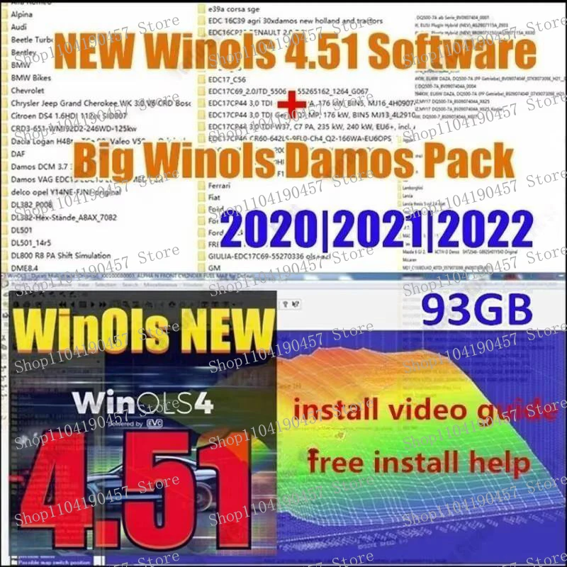 2024 NEW Winols 4.51 VMware Software with 93GB Winols Damos Pack 2022|2021|2020 Chip Tuning OLS +Mappacks ECU Tuning Big Package
2024 NEW Winols 4.51 VMware Software with 93GB Winols Damos Pack 2022|2021|2020 Chip Tuning OLS +Mappacks ECU Tuning Big Package