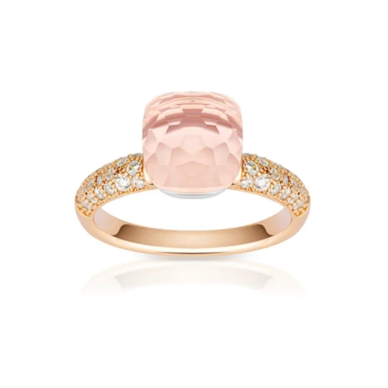 Bellux 925 Silver Synthetic Zircon Ring Jelly Pink Square Full Diamond Champagne Gold Fashion Rings for Women
Bellux 925 Silver Synthetic Zircon Ring Jelly Pink Square Full Diamond Champagne Gold Fashion Rings for Women