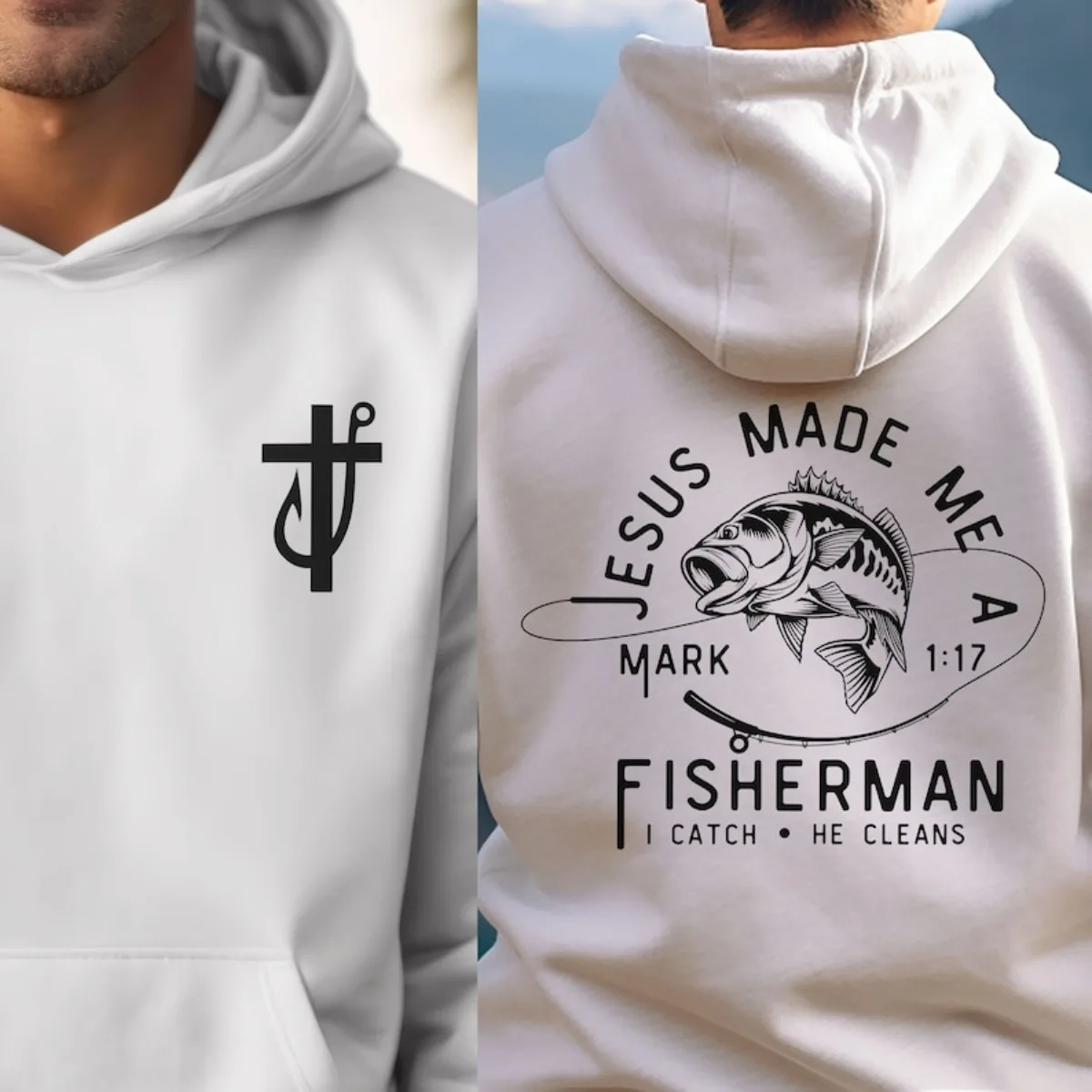 Men's Fashion Casual Jesus Christian Hoodies Print Pattern Pullover Hoodie with Thickened Fleece Suitable for Holiday Gifts Tops
Men's Fashion Casual Jesus Christian Hoodies Print Pattern Pullover Hoodie with Thickened Fleece Suitable for Holiday Gifts Tops