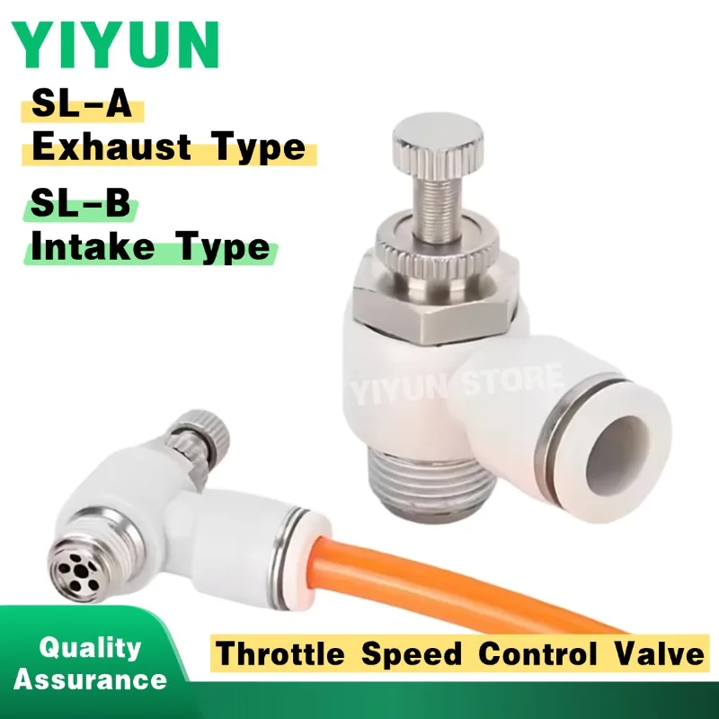 10PCS SL-A Exhaust Type Throttle Speed Control Valve SL4/6/8/10/12/14/16-M5A/01A/02A/03A/04A Fast Connector Joint
10PCS SL-A Exhaust Type Throttle Speed Control Valve SL4/6/8/10/12/14/16-M5A/01A/02A/03A/04A Fast Connector Joint