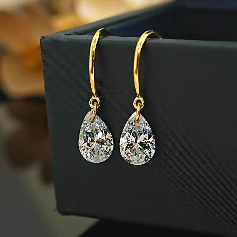 Vintage Drop 6*9mm High-carbon diamond 925 Sterling Silver Earrings for Women Wedding and Party's Jewery Wholesale
Vintage Drop 6*9mm High-carbon diamond 925 Sterling Silver Earrings for Women Wedding and Party's Jewery Wholesale