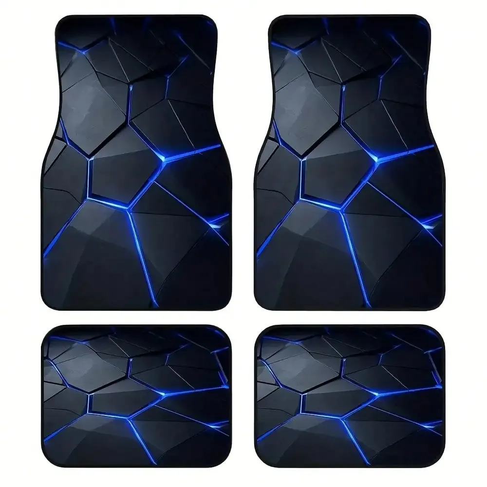 4pcs car floor mats with geometric dark abstract patterns are suitable for commercial or corporate vehicles, car interior
4pcs car floor mats with geometric dark abstract patterns are suitable for commercial or corporate vehicles, car interior
