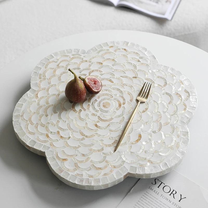 European Shell Fruit Snack Cake Plate Creative Flower Jewelry Cosmetics Tea Cup Storage Tray Living Room Display Home Decoration
European Shell Fruit Snack Cake Plate Creative Flower Jewelry Cosmetics Tea Cup Storage Tray Living Room Display Home Decoration