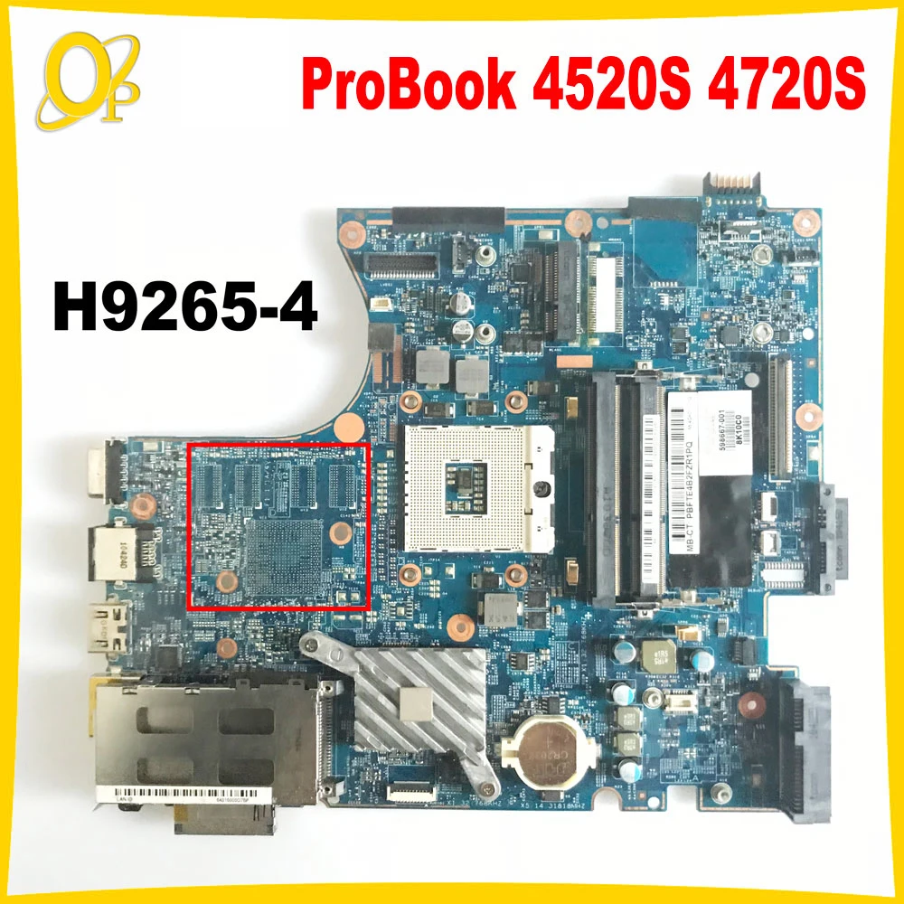 H9265-4 Mainboard for HP ProBook 4520S 4720S laptop motherboard 598667-001 598669-001 606826-001 48.4GK06.011 DDR3 Fully tested
H9265-4 Mainboard for HP ProBook 4520S 4720S laptop motherboard 598667-001 598669-001 606826-001 48.4GK06.011 DDR3 Fully tested