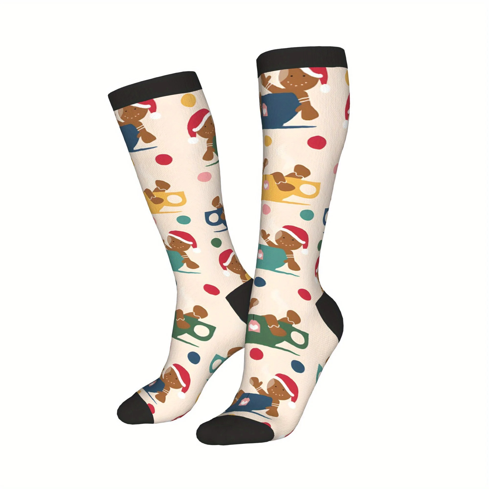 Unisex Christmas Compression Socks Funny Gingerbread Men, Candy Canes Hot Cocoa Print Elastic Calf for Men Holiday Party
Unisex Christmas Compression Socks Funny Gingerbread Men, Candy Canes Hot Cocoa Print Elastic Calf for Men Holiday Party