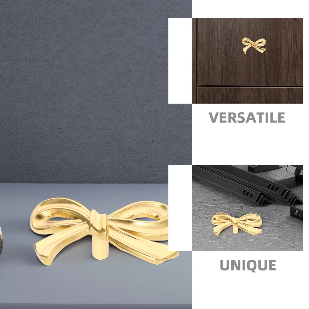 3Set Brass Bowknot Drawer Pulls Vintage Luxury Handles for Wardrobe Cabinet Dresser Bookcase Durable Decorative Knobs
3Set Brass Bowknot Drawer Pulls Vintage Luxury Handles for Wardrobe Cabinet Dresser Bookcase Durable Decorative Knobs