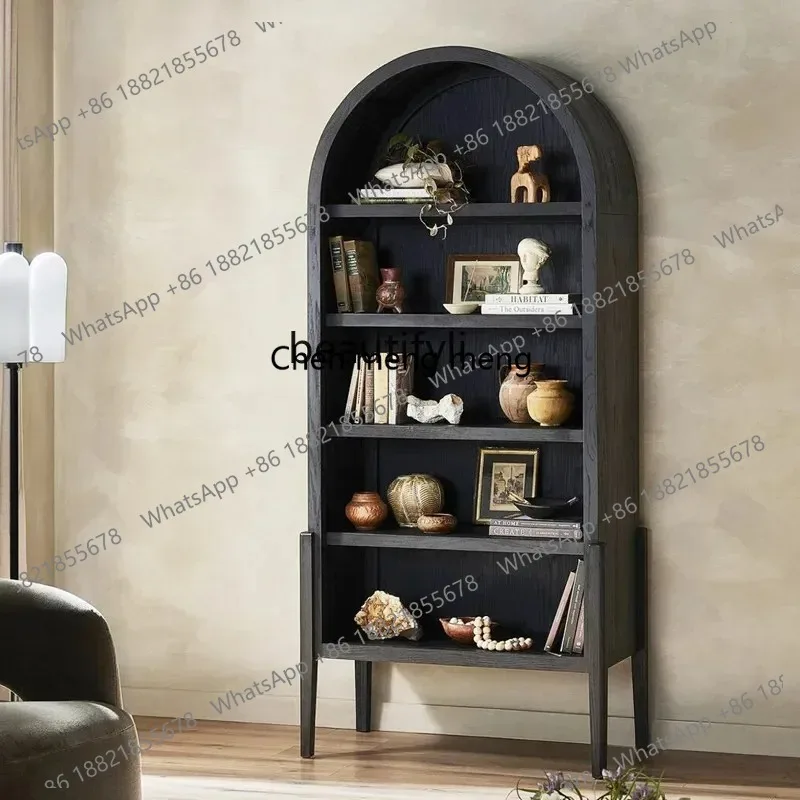 LHY26 ss New style American solid wood arched bookcase French retro bookshelf locker Nordic side cabinet black decorative cabine
LHY26 ss New style American solid wood arched bookcase French retro bookshelf locker Nordic side cabinet black decorative cabine