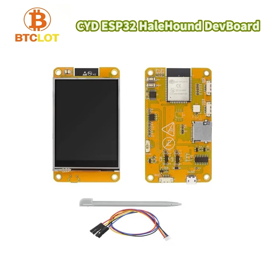 ESP32 CYD HaleHound Dev Board 2.8" Touch Display WiFi Bluetooth RSSI 1.7.2 Firmware
ESP32 CYD HaleHound Dev Board 2.8" Touch Display WiFi Bluetooth RSSI 1.7.2 Firmware