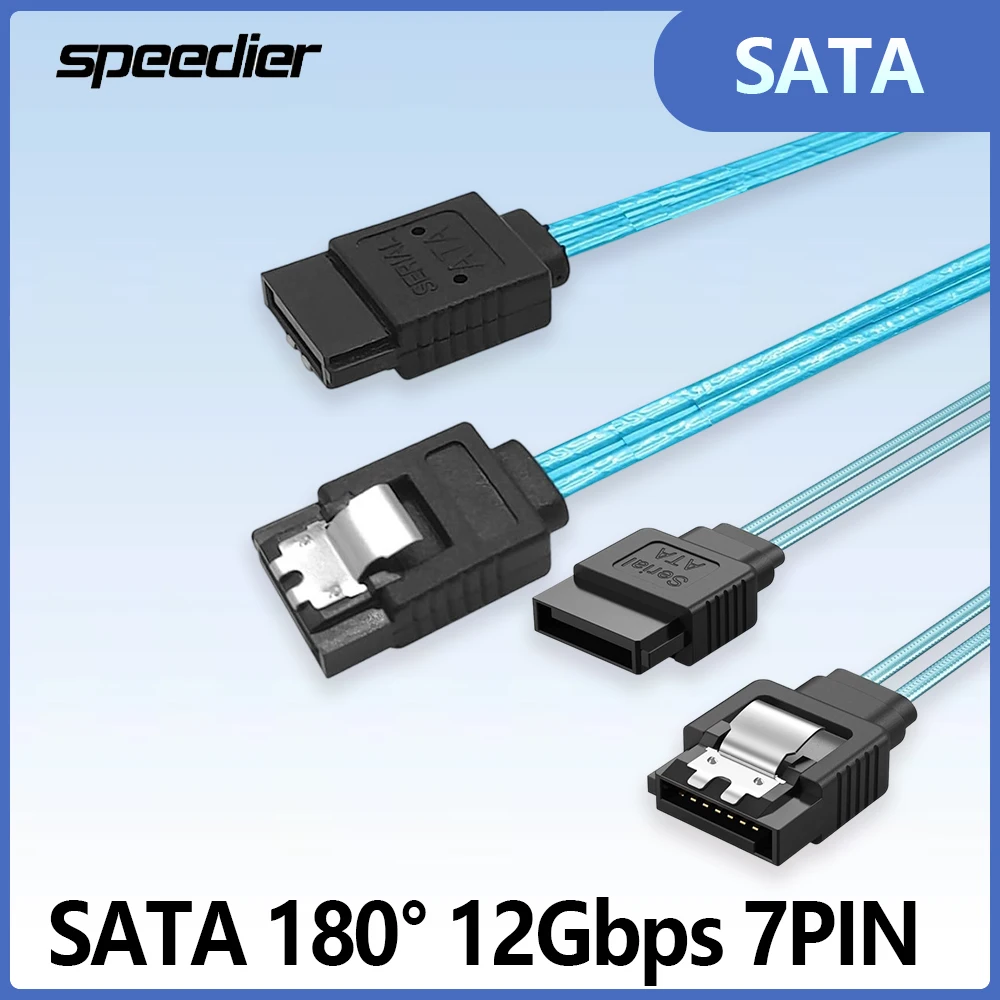 SATA 180° 180 Degrees 12Gbps 7PIN Hard Disk Server High Speed Transmission Cable for Computer Host SSD Optical Drive 0.3m 1m 
SATA 180° 180 Degrees 12Gbps 7PIN Hard Disk Server High Speed Transmission Cable for Computer Host SSD Optical Drive 0.3m 1m