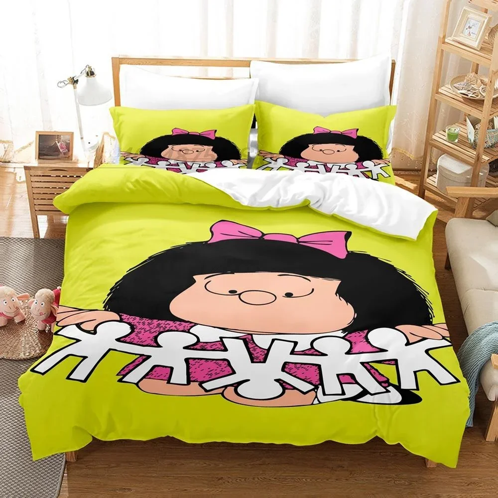 Новый комплект постельного белья Mafalda Single Twin Full Queen King Size, комплект постельного белья для взрослых и детей, комплекты пододеяльников с 3D принтом, аниме Kawaii Girls
Новый комплект постельного белья Mafalda Single Twin Full Queen King Size, комплект постельного белья для взрослых и детей, комплекты пододеяльников с 3D принтом, аниме Kawaii Girls