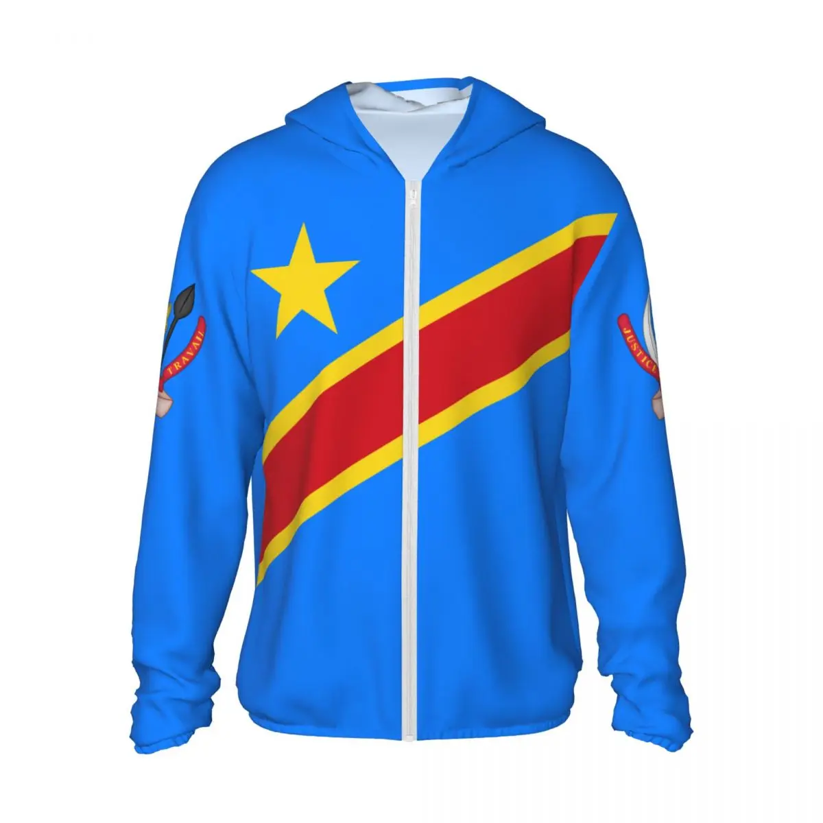 2026 Summer Democratic Republic Of Congo Flag Polyester Sunscreen Sun Protection Fishing Running Clothes Quick Zipper Hoodie
2026 Summer Democratic Republic Of Congo Flag Polyester Sunscreen Sun Protection Fishing Running Clothes Quick Zipper Hoodie